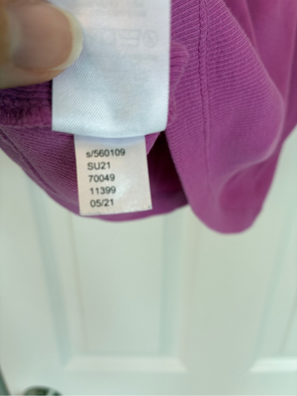 LOFT Fuchsia Ribbed Tank Top - Picture 5 of 5